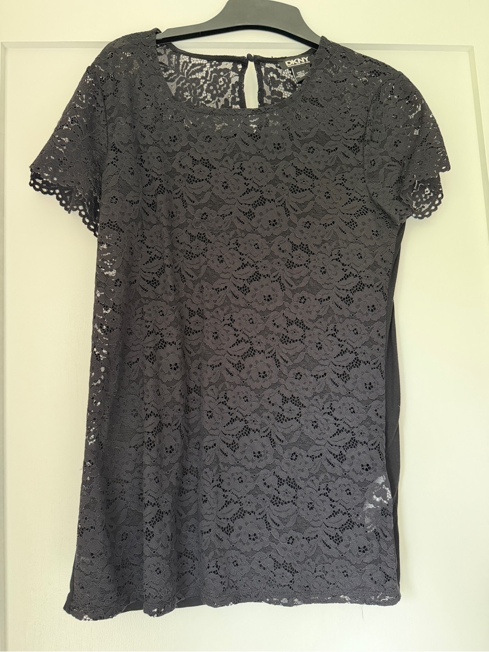 Lace garment with label